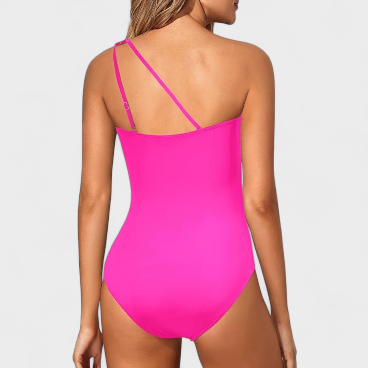 Grace - Traje de baño asimétrico con fruncido