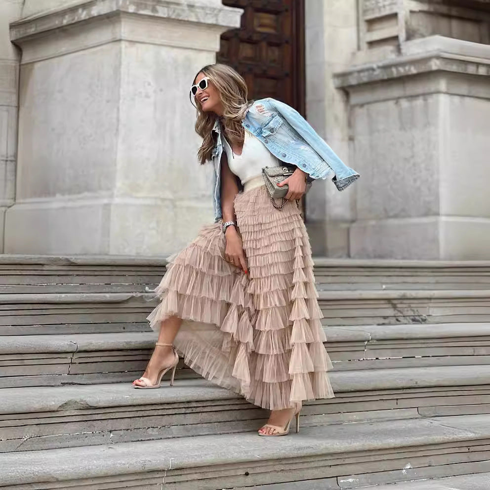 Serafina - Falda Maxi capas de ensueño