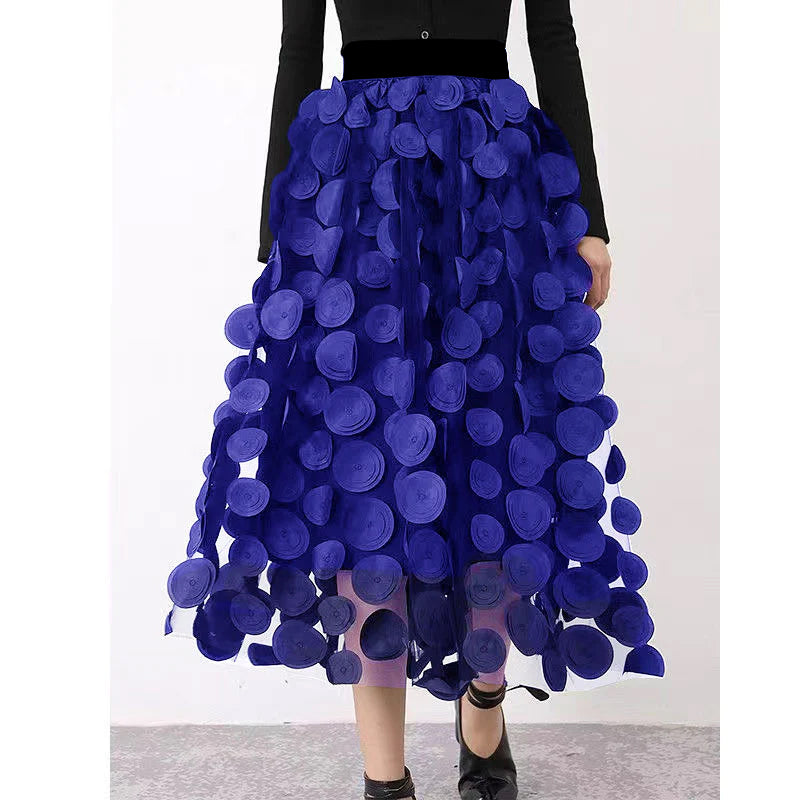 Aura Nocturna - Maxi falda talla única círculos | varios colores