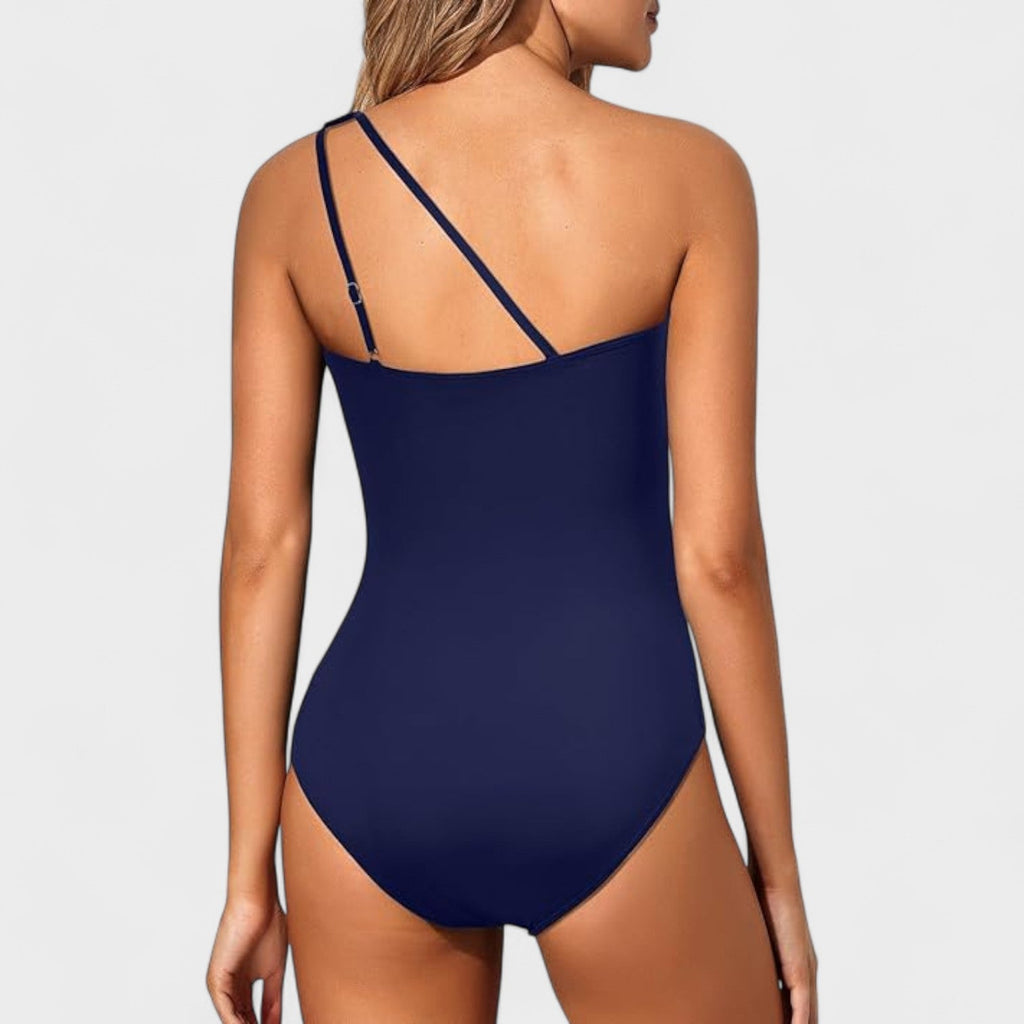 Grace - Traje de baño asimétrico con fruncido