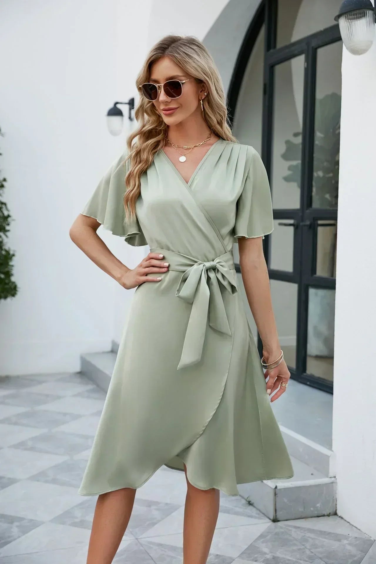 Bonnie – Vestido cruzado elegante | colores & cómodo