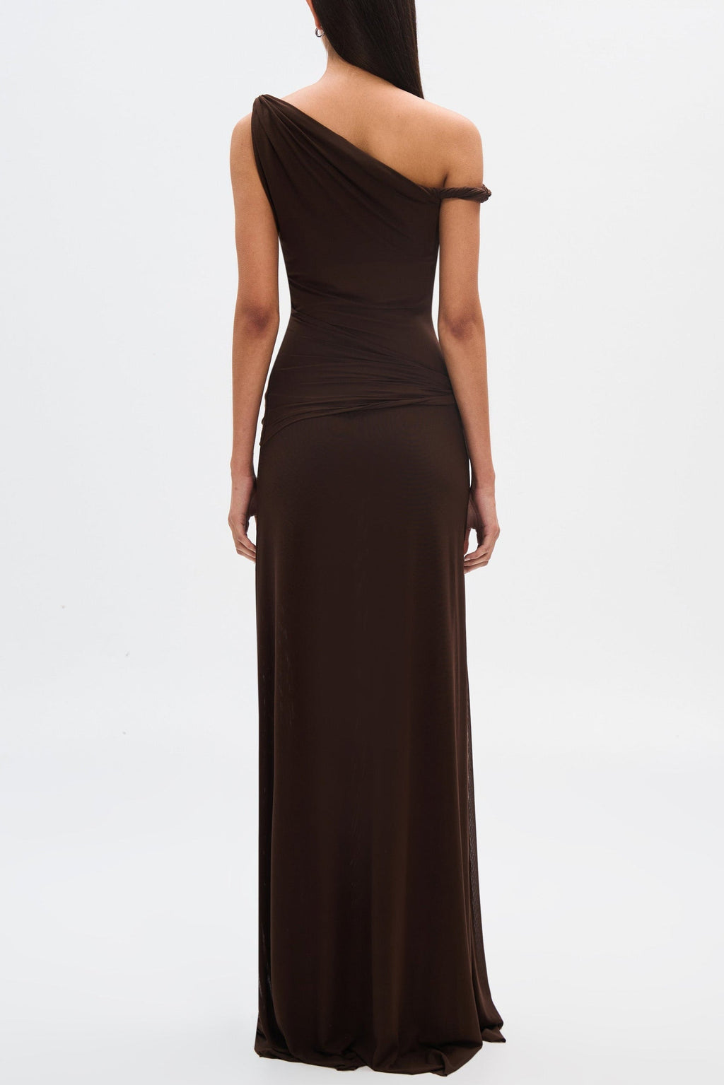 Eranda - Vestido maxi de un solo hombro