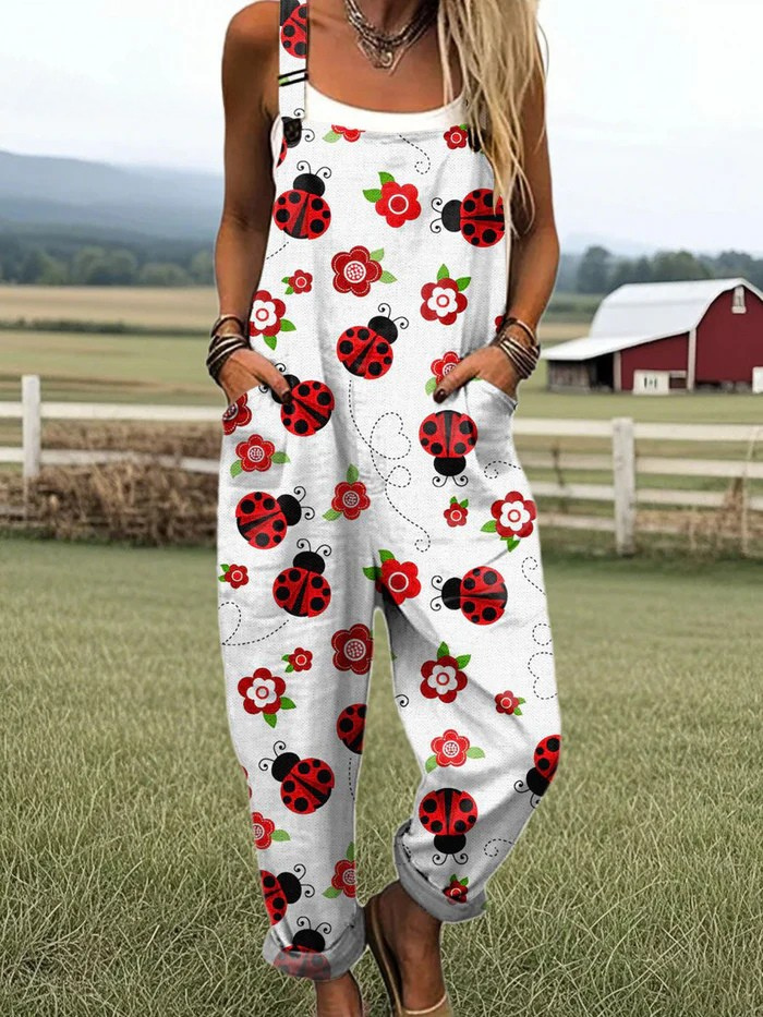 Julieta - Jumpsuit jardín de mariquitas