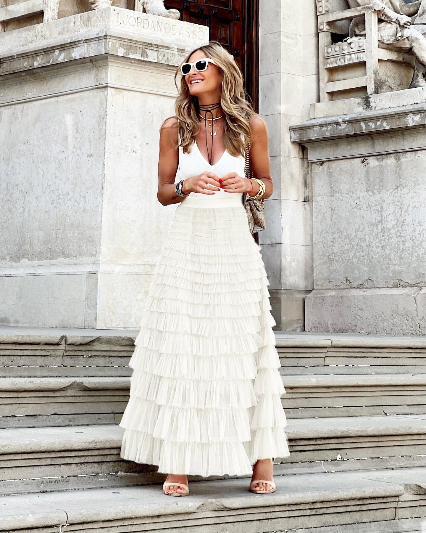 Serafina - Falda Maxi capas de ensueño