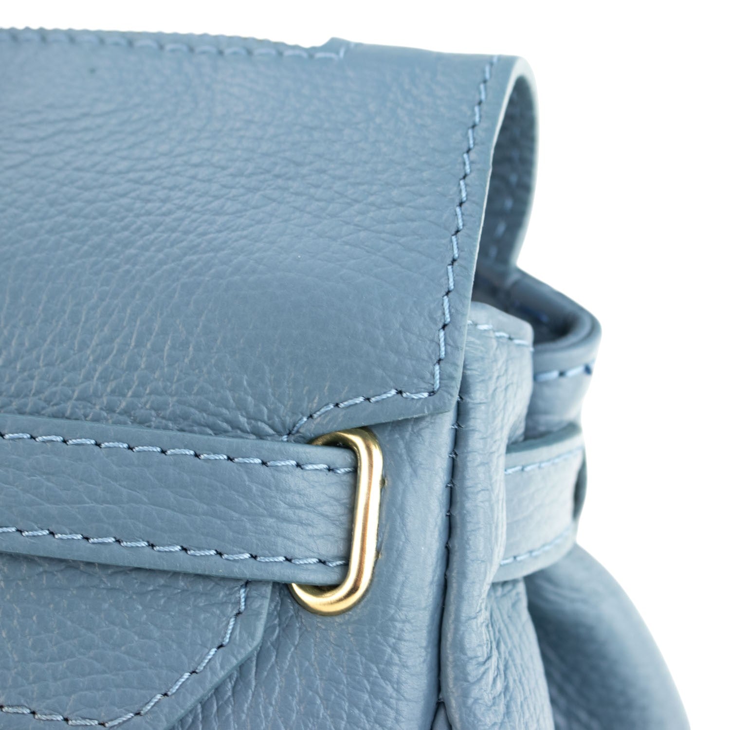 Estrella - Bolso de piel elegancia clásica | Azul Jeans