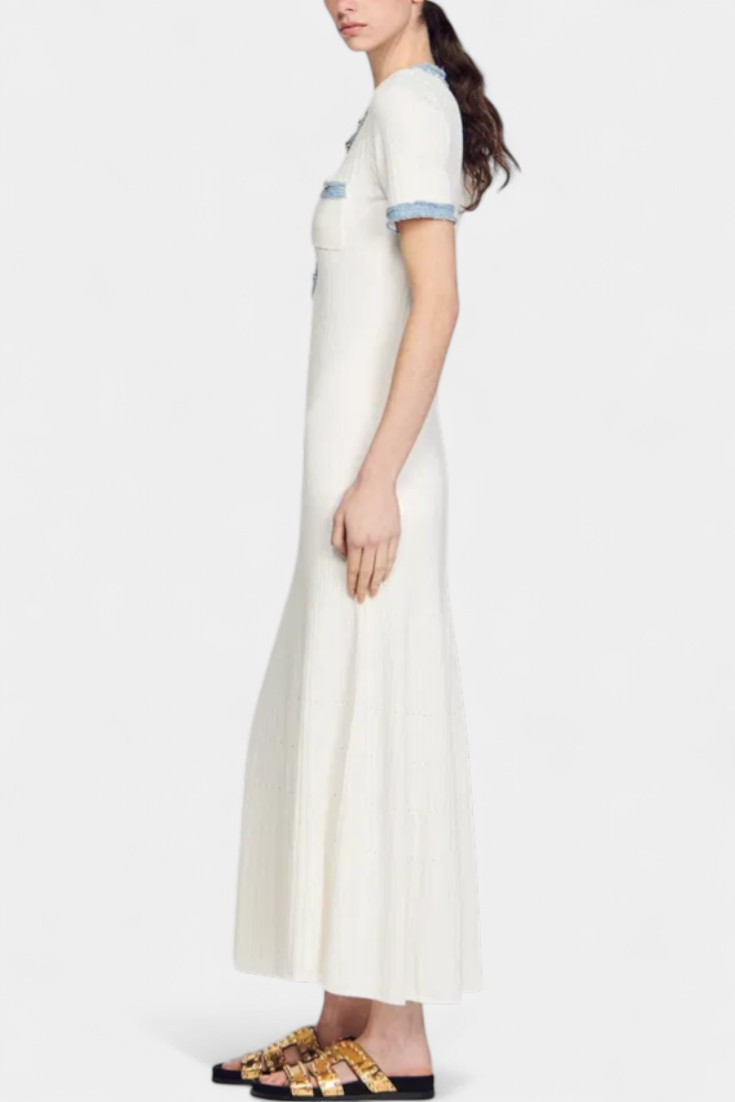 Alexia - Vestido de punto estilo clásico