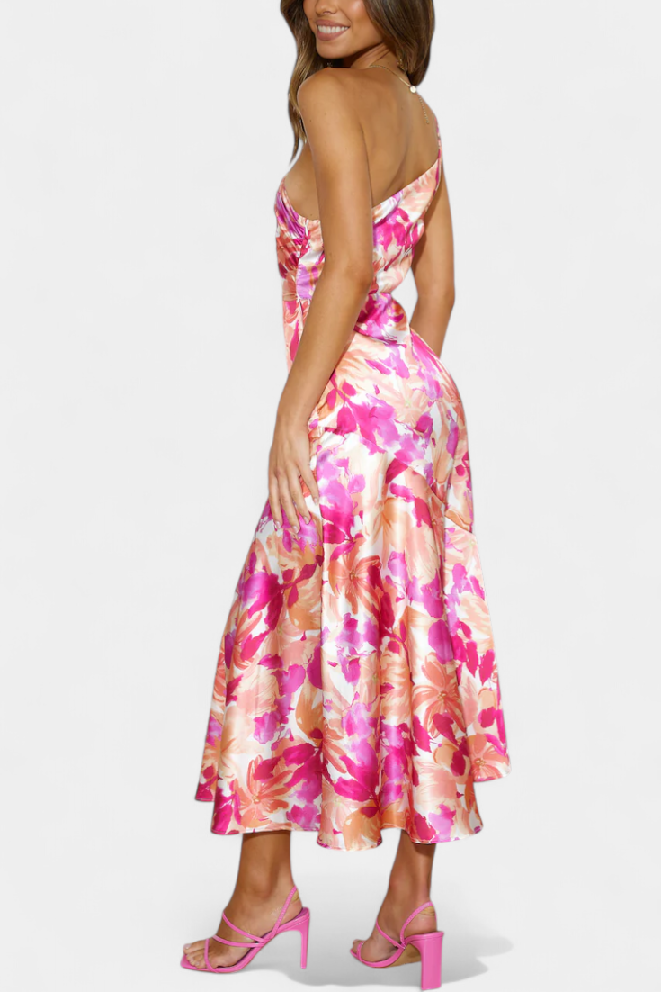 Reya - Vestido midi jardín en flor