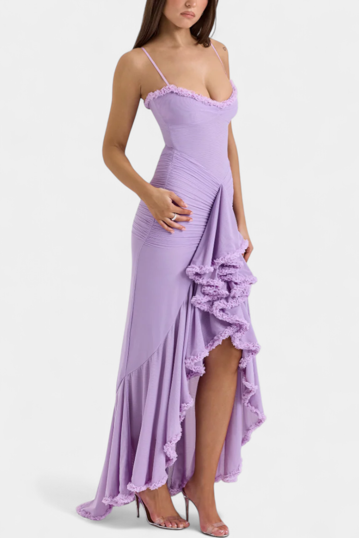 Élodie - Vestido maxi con volantes