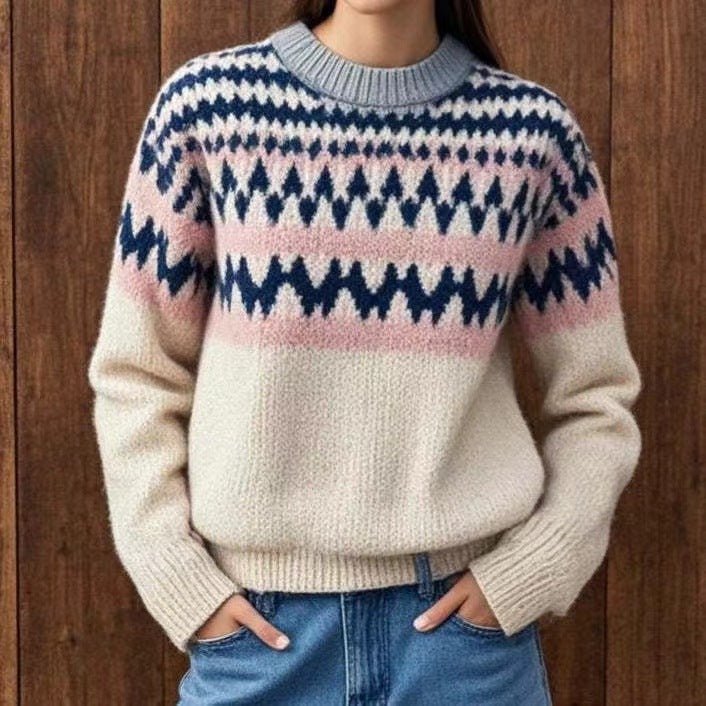 Lucia - Jersey de punto con estampado jacquard